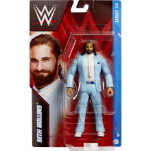 Mattel WWE Basic Action Figur, Seth Rollins, Poserbar 15 cm Samlarfigur för 6 år och uppåt