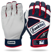 Franklin Sports MLB Batting Gloves - Powerstrap Hi-Lite Herren + Jugend Handschuhe - Baseball + Softball