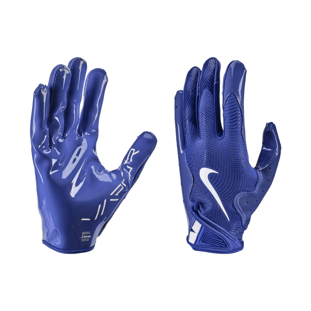 Nike Vapor Jet 8.0 Football Gloves Royal | Royal | Large White