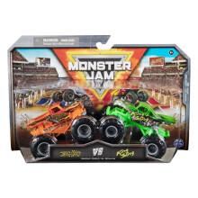 Monster Jam 2024 Series 30 1:64 Diecast Monster Truck 2-Pack, Bog Hog vs King Sling