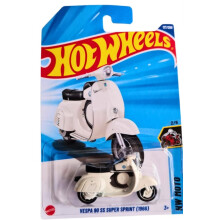 Hot Wheels Vespa 90 SS Super Sprint (1966) [Bianco], HW Moto 2/5, 177/250, Modello in Metallo scala 1:64