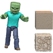 Mattel Minecraft Action Figure & Set Accessori, Zombie Personaggio Collezionabile, 3,25 pollici