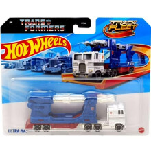 Mattel Hot Wheels Track Fleet, Ultra Magnus Robot Hauler, 1:64 Schaal Diecast Voertuig, Blauw