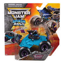 Monster Jam Smash & Bash Son-uva Digger 1:64 Schaal Die-Cast Monstertruck, Crash & Reset Fun