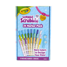 Crayola Scribble Scrubbie Pets Marker Set, 24 Washable Markers For Kids, Gifts For Girls & Boys [Amazon Exclusive]