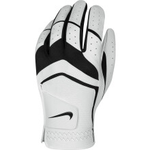 Nike GG0478 101 Dura Feel Jr Guanti da Golf, Small, Nero/Met Silver/Cool Grey