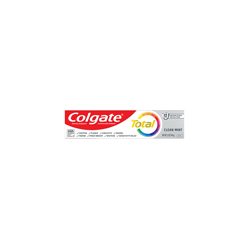 Colgate Total Clean Mint Toothpaste, Mint Toothpaste, 5.1 Oz Tube