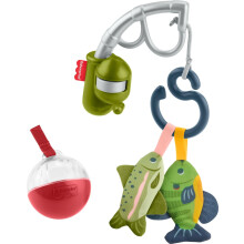 Fisher-Price Mini Me Moments Reel Fun Fishing Set, 4-Delige Zintuigelijke Activiteiten voor Baby's 3+ Maanden