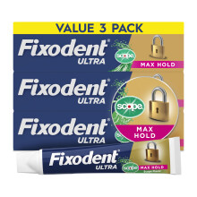 Fixodent Ultra Max Hold Plus Scope Beugelkleefmiddel, 1.8oz, 3 Pack