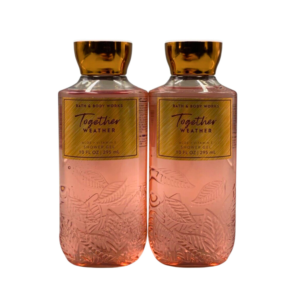 Bath & Body Works Shea + Vitamin E Shower Gel, Set Of 2, 10Oz Each (Together Weather)