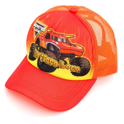 Monster Jam Monster Jam Cappellino Snapback Mesh Regolabile Black OS per Bambini