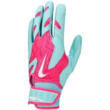 Guanti da battuta Nike Alpha Elite 2.0 (Pink Pow/Glacier Blue/Clear/White, Grande)