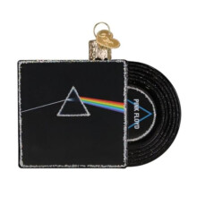 Old World Christmas The Dark Side of The Moon Album Cover Glass Blown Ornament for Christmas Tree, Handcrafted Holiday Decoration, Music Collection