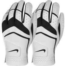 Nike Herren Dura Feel Golfhandschuh (2er-Pack) (Weiß), Mittel-Groß - Cadet, Linke Hand