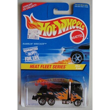 HOT WHEELS HEAT FLEET SERIE 4 AV 4 BILAR SVART RAMBLIN WRECKER 7 SPEK COOL KORT