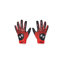 Under Armour Herrars Baseballhandskar, (003) Svart/Mörk Orange/Vit, Medium