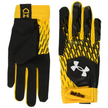 Guanti da Baseball Under Armour Uomo Clean Up, (005) Nero/Oro Steeltown/Bianco, Piccolo