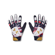 Guanti Softball Novelty Donna Under Armour Radar, (411) Blu Notte / Oro Metallizzato, Medium