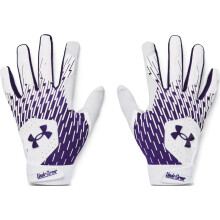 Under Armour Herrar Clean Up Baseball Handskar, (104) Vit/Lila/Lila, Medium