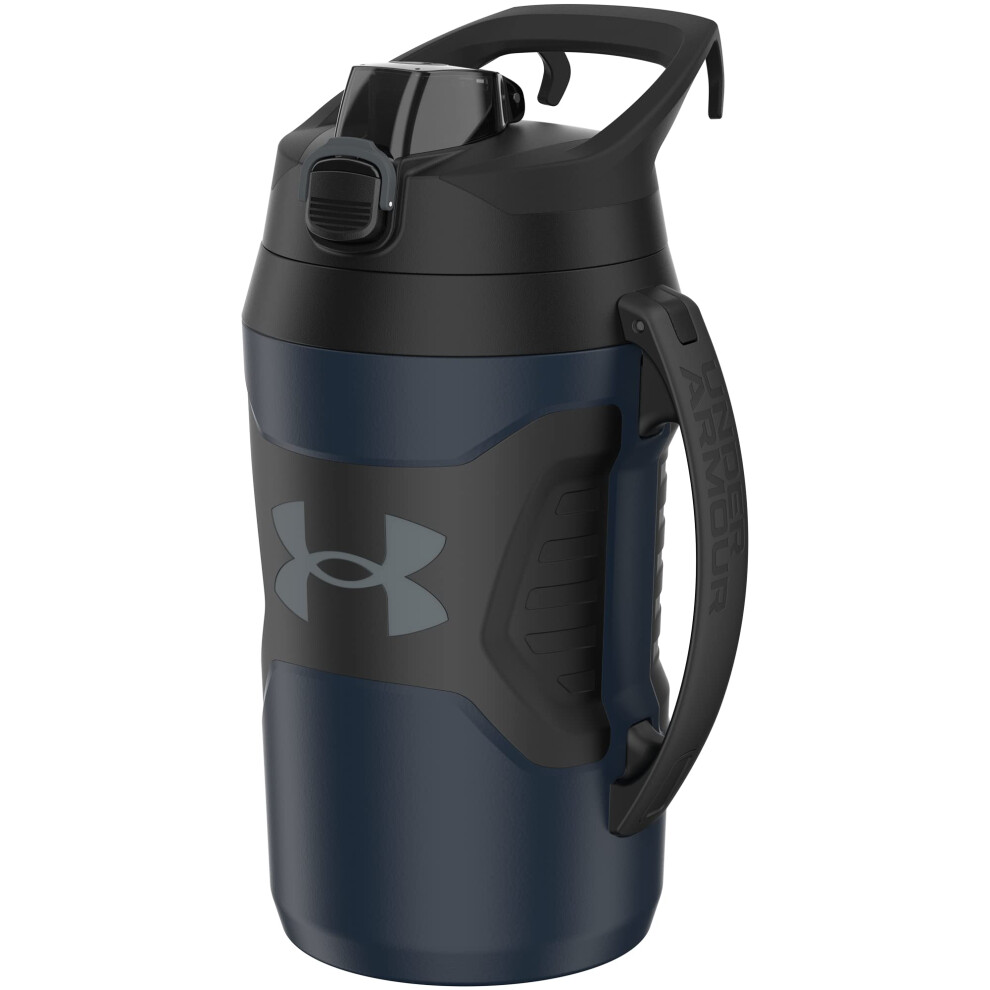 Under Armour Half Gallon Water Bottle Insulated, 64Oz Insulated Water Bottle With Handle, Sports Water Jug, Fence Hook, Leak Resistant, For Baseball,