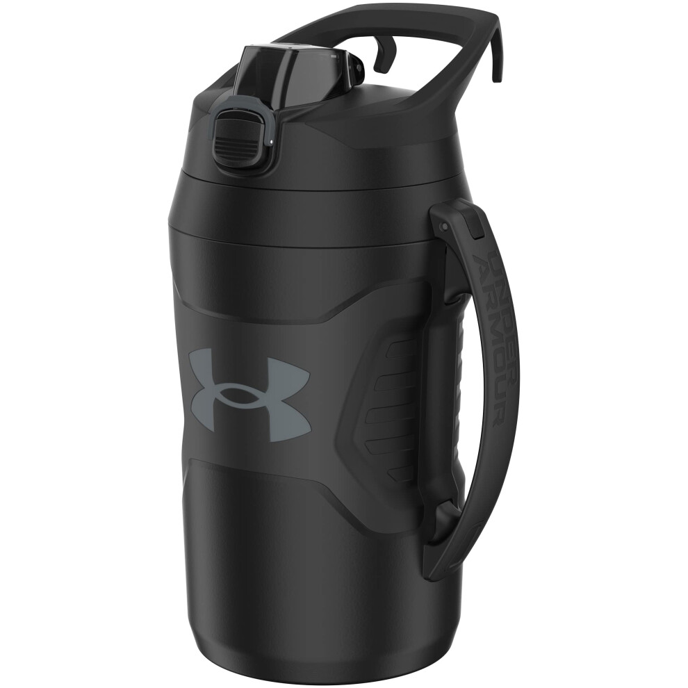 Under Armour Half Gallon Water Bottle Insulated, 64Oz Insulated Water Bottle With Handle, Sports Water Jug, Fence Hook, Leak Resistant, For Baseball,