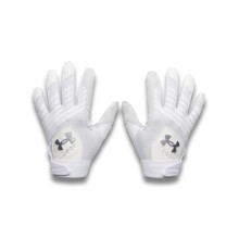Guanti da Baseball Under Armour Uomo Clean Up, (100) Bianco/Bianco/Argento Metallico, XX-Large