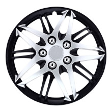 Pilot Automotive WH544-15C-BLK 15 Tum Formel Prestandaserie Svart & Krom Universell Hjulkåpa - Set om 4