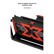 Vertical Card Holder 3Slots GPU Mount Bracket for MATX ATX EATX Chassis Holder for RTX3060 3070 3090 RX Black