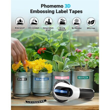 1set Embossing Label Maker Machine with Tapes Retro Embossed Label Maker Old Embosser Labeler with 3 Rolls Paper