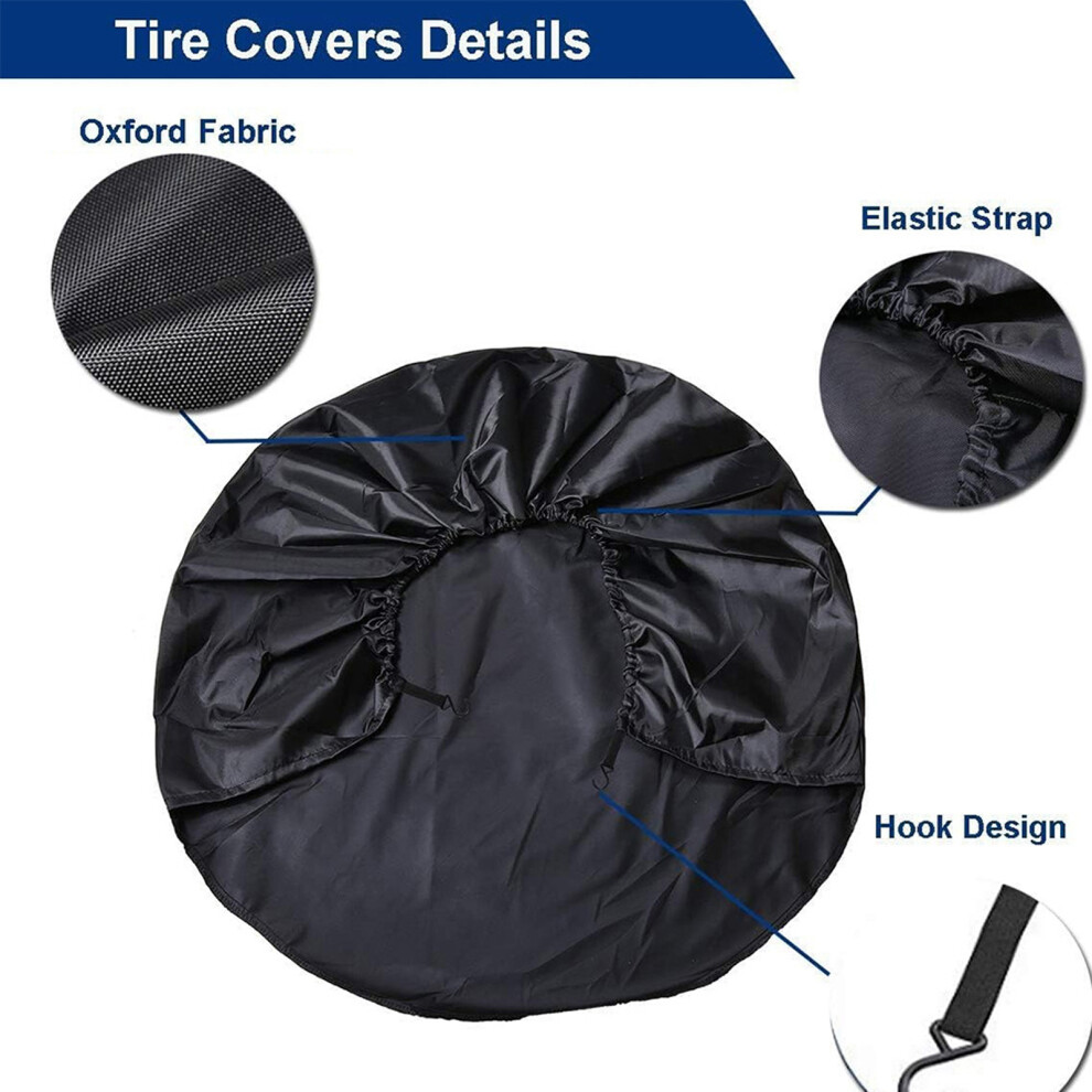 Uv-Proof Tyre Covers 24-26In Oxford Cloth 7293282928442