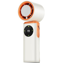 6000mAh Portable Handheld Fan with Ice Cooling, 199 Levels Stepless Speed, 20H Long Battery Life, 20000RPM Turbo Fan