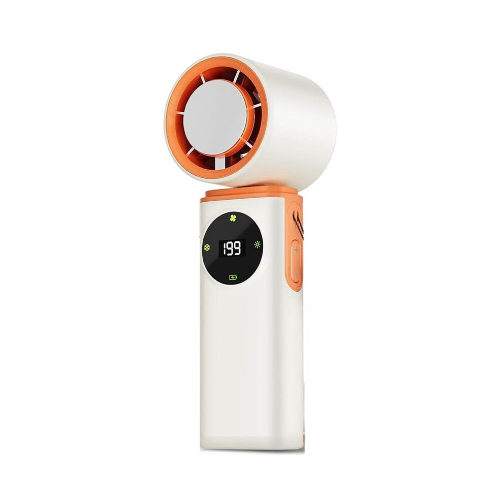 6000Mah Portable Handheld Fan With Ice Cooling, 199 Levels Stepless Speed, 20H Long Battery Life, 20000Rpm Turbo Fan 6032742740313