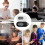 Keychain Stop Watch with LCD Screen Digital Countdown Timer  Portable Electronic Pocket Watch for Keys Running White 8