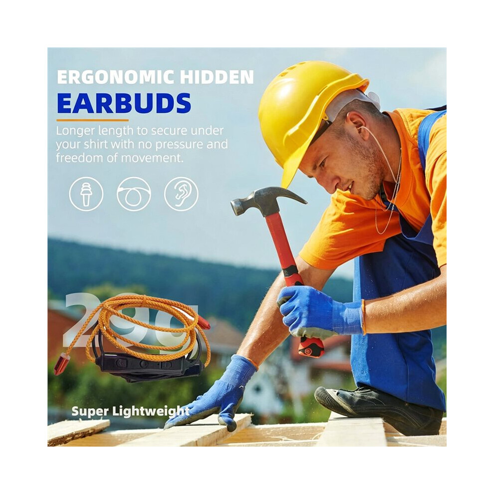 Ear Plugs Headphones For Work Kit,Neckband Noise Reduction Earphone Hearing Protection Earbud For Cycling 4714084841355