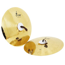 SLADE 1Pair Copper Cymbal Alloy Percussion Mount Cymbals Band Percussion Instrument Rope Stage Party Musical 20 Inch Drum