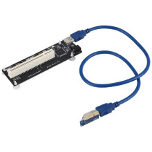 PCIE PCI-E PCI Express X1 Naar PCI Riser Card Bus Card High Efficiency Adapter Converter USB 3.0 Kabel voor Desktop PC