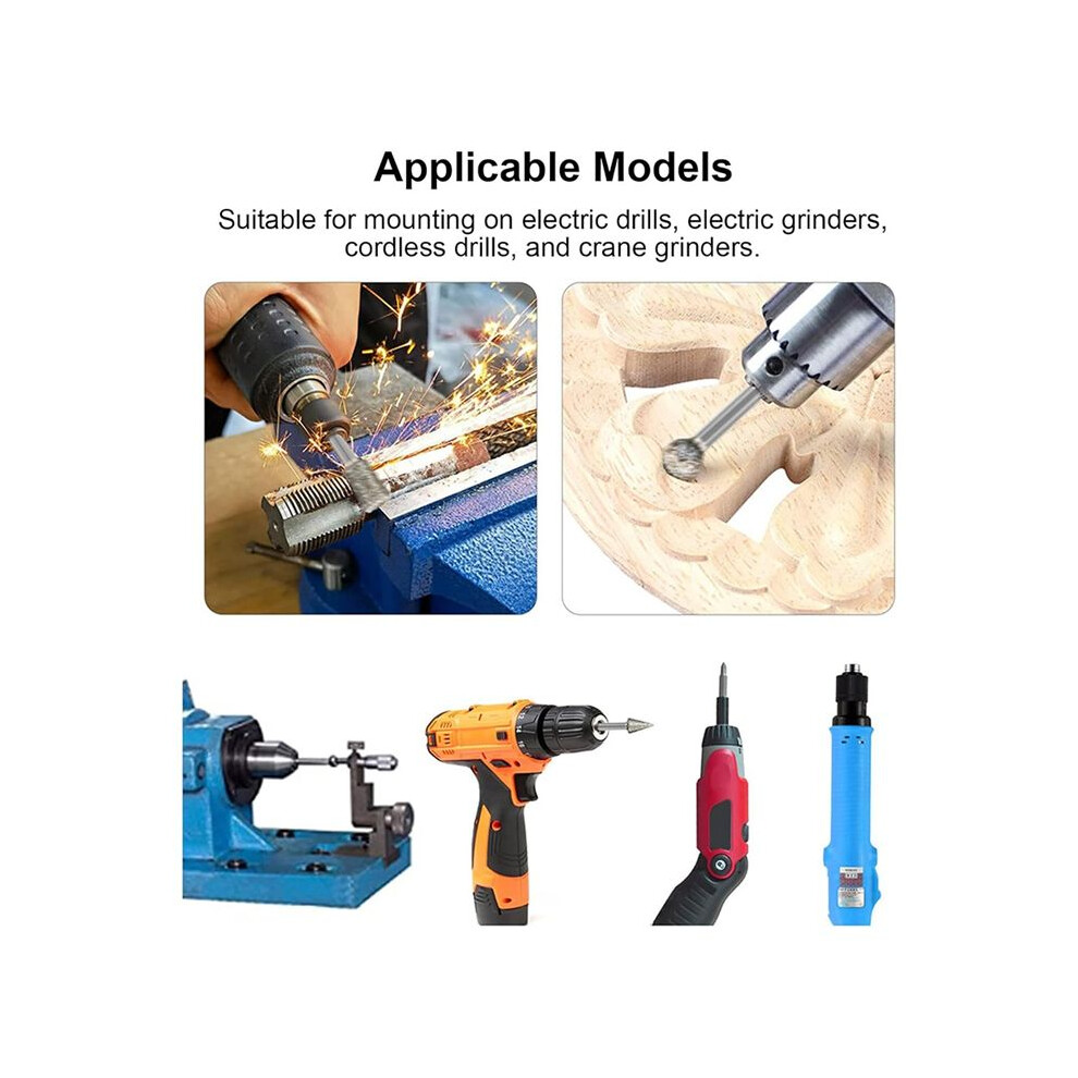 20Pcs Stone Carving Set Grinding Bit Set Versatile Use For Wood Carving Jadestone Marble Emery Material 4711907237814