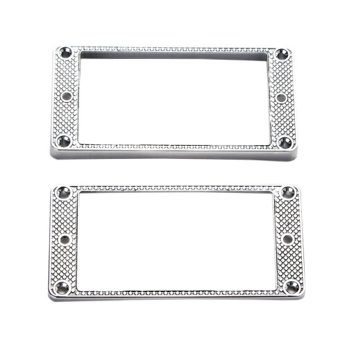 2St Humbucker Pickup Ring MetallböJd Bottenram för LP PRS Gitarrdelar