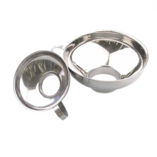 2 Pcs Set Funnel for Wide and Regular Jars Useful Stainless Steel Wide Mouth Canning Funnel Large Mouth Funnels for Beans Sauces Liquid Oil Grain