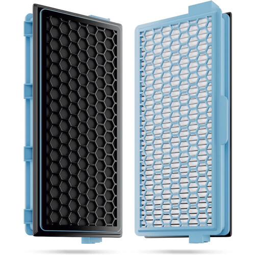 2X HEPA Filter für  Vakuumfilter Compact C1-C2 Complete C2- C3 S8340 + 3 Luftfilter + 3 Motorfilter 1