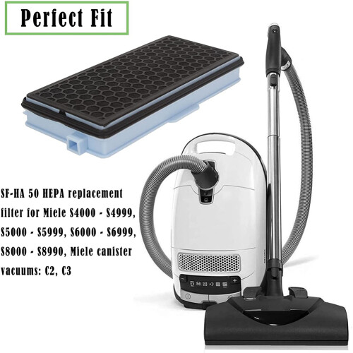 2X HEPA Filter für  Vakuumfilter Compact C1-C2 Complete C2- C3 S8340 + 3 Luftfilter + 3 Motorfilter 2