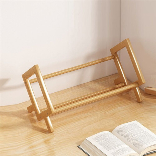 Desktop Bookshelf Bookshelf Storage Rack Wooden Inclined Bookshelf 2