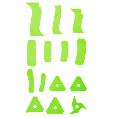 14 Pcs Pottery Art Plastic Scraper Cutter Multi-Spec DIY Ceramic Texture Auxiliary Clay Trimming Sculpture Shaping Tools 1