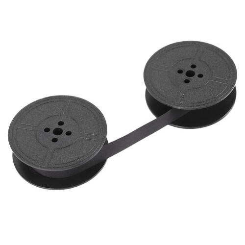 1Pack Typewriter Ribbon Twin Spool Typewriter Ribbon Ink Twin Spool Pack Ink Replacement Part for Most Typewriter(Black) 1