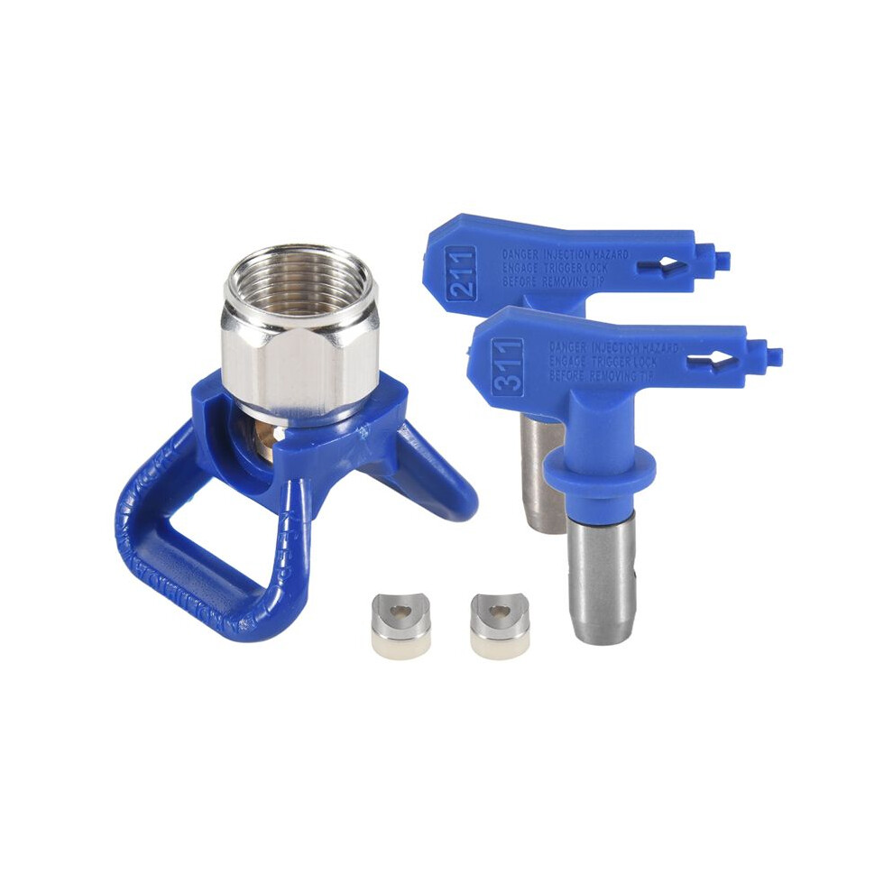 3 Pieces Spray Tips Airless Paint Sprayer Tip Guard Nozzle Replacement For Airless Spray Paint Tip Nozzle(211,311) 4711069240844