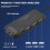 3 Porte USB 2.0 Hub External 7.1Ch Scheda audio Auricolare Microfono Adattatore per PC nero 5