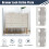 10 Pcs Home Office Silver Tone Metal Right Angle Drawer Lock Strike Plate 4