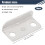 10 Pcs Home Office Silver Tone Metal Right Angle Drawer Lock Strike Plate 7