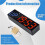 Workout Clock with Battery, Portable  Gym Timer with Built-in Magnet for Home Gym, Programmable Countdown/ Timer 7