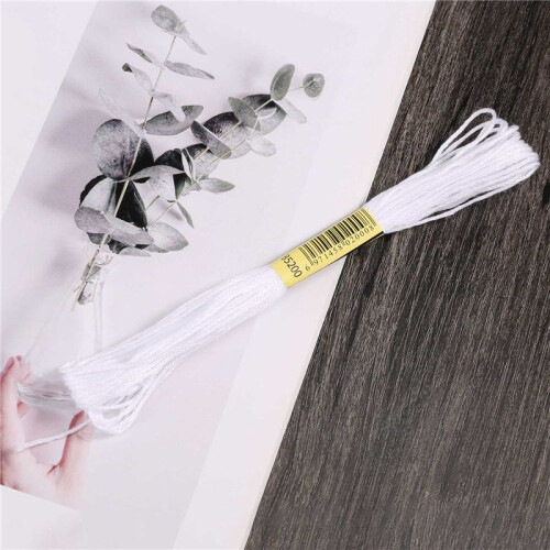 12x Bianco Anchor  Ago Cotone Ricamo Thread Floss Matasse Per Cucire 2